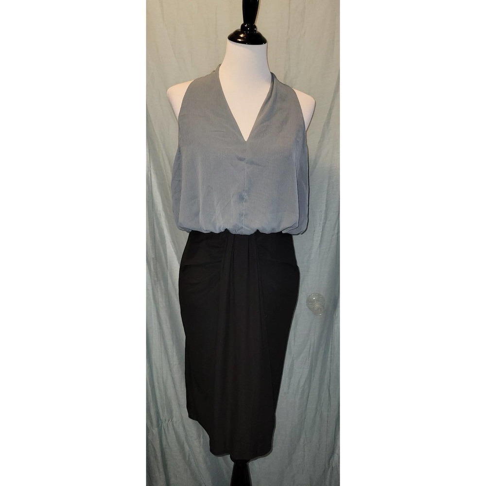 NWT Grey and black elegant dressy classy Dress large